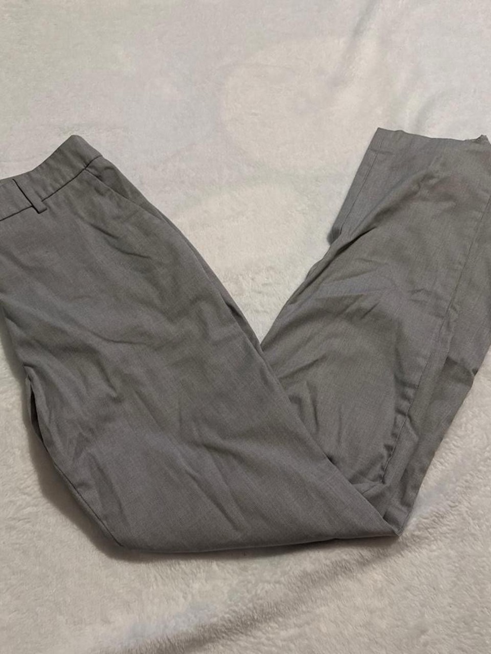 H&M Women's Straight-Leg Pants in Light Gray